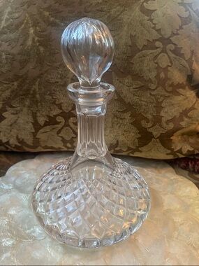 Spode Crystal Ships Decanter with Stopper